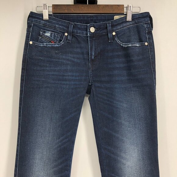 Diesel Grace Super slim Skinny low waist Stretch Dark wash jeans size W27 X L32 - Picture 3 of 15